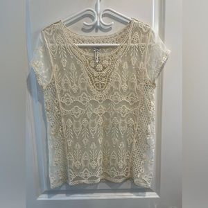 White lace blouse